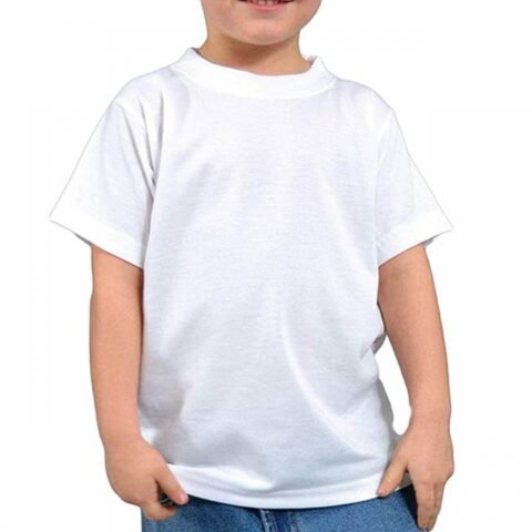 Camiseta infantil sublimable cuello redondo 200gsm para sublimación en Costa Rica