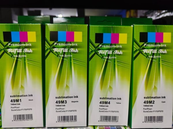 Tintas de Sublimación Premium Epson F170 y F570 140ML disponibles en Costa Rica