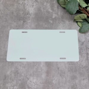 Placa de auto sublimable en Costa Rica vista frontal