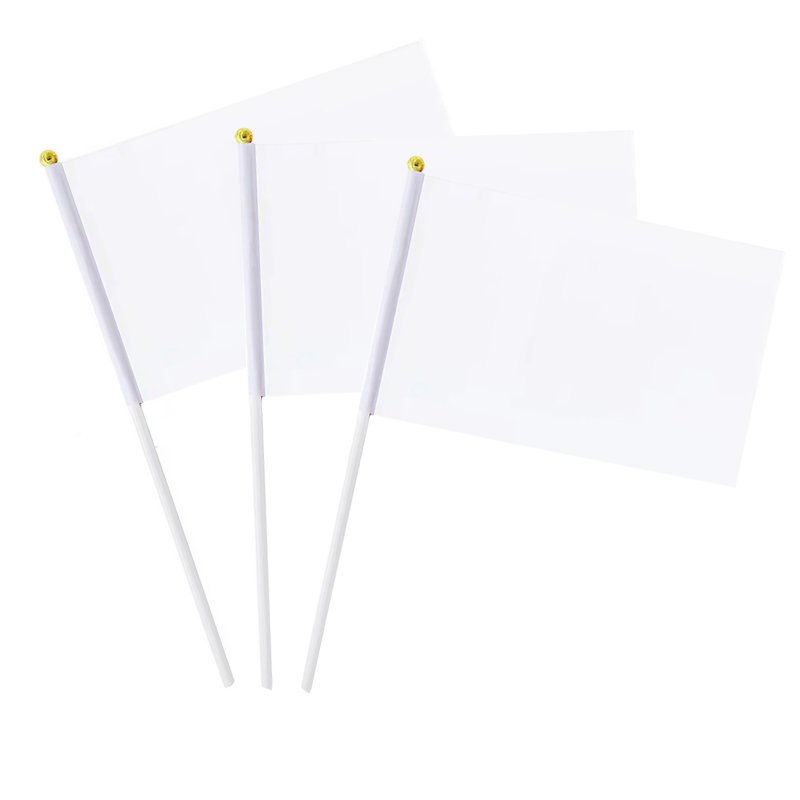 Banderines de Mano Sublimable Poliéster | Costa Rica - Image 2