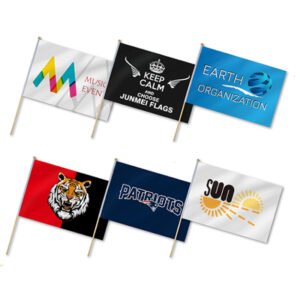 Banderines de Mano Sublimable Poliéster | Costa Rica
