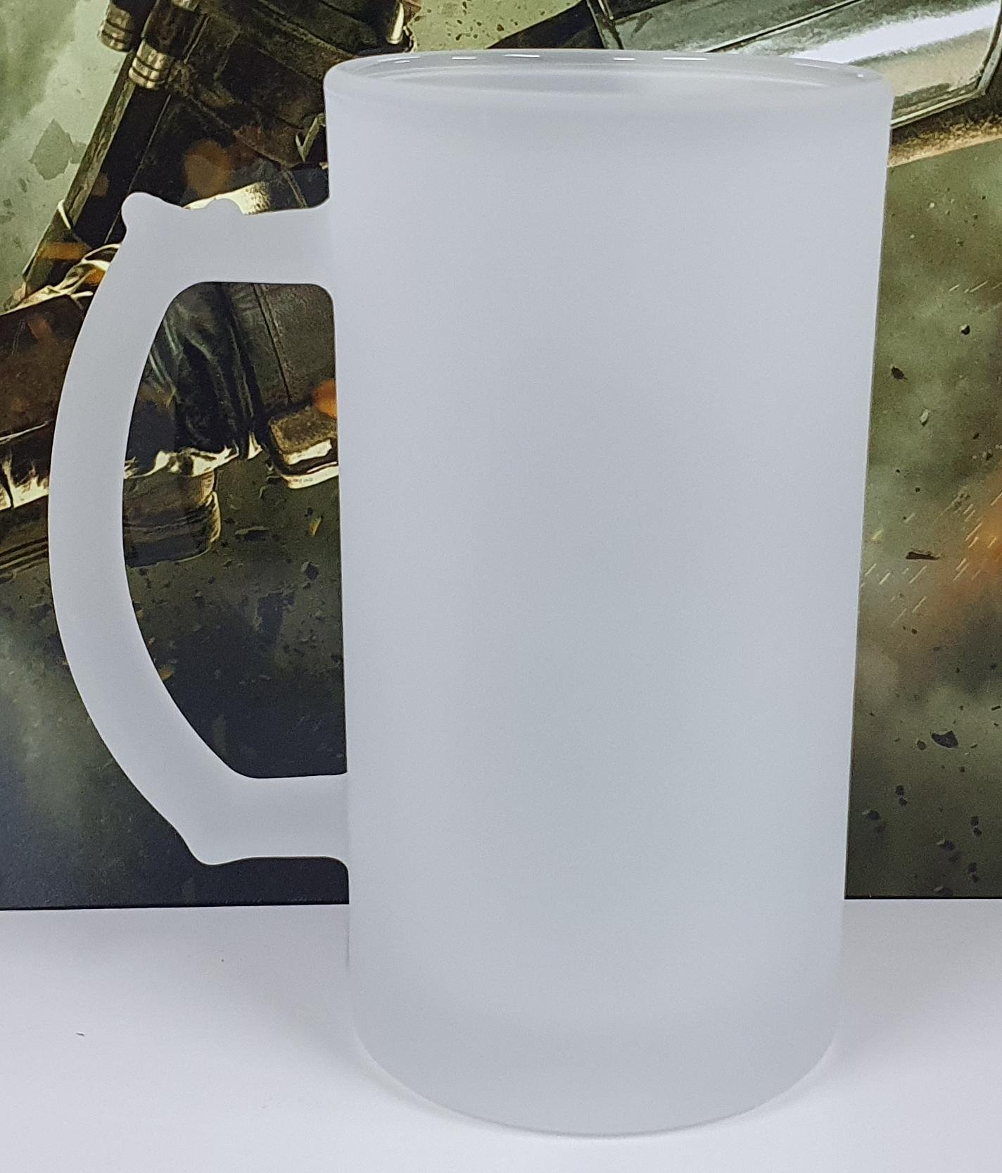 Jarra Cervecera Glaseada 16oz Sublimable | Costa Rica
