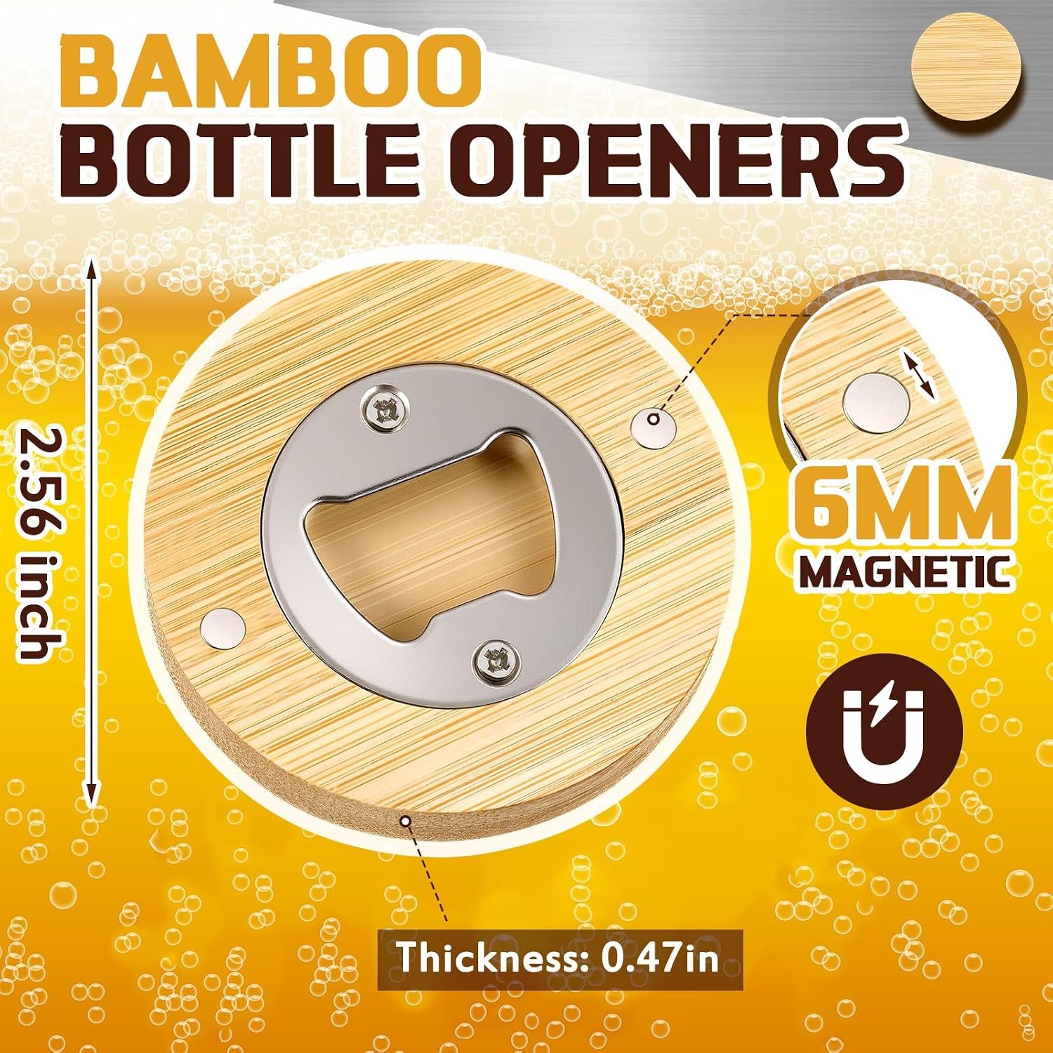 Destapa Botellas de Madera para Grabado Láser - Imagen 2