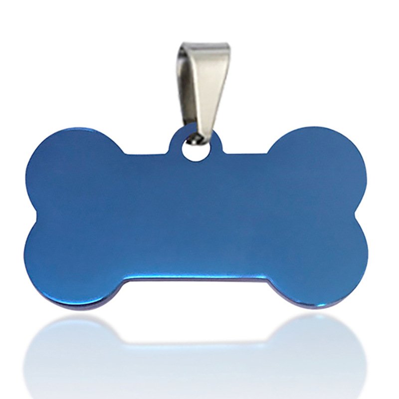 Placa de Identificación Metálica Forma de Hueso para Grabado Láser - Imagen 4
