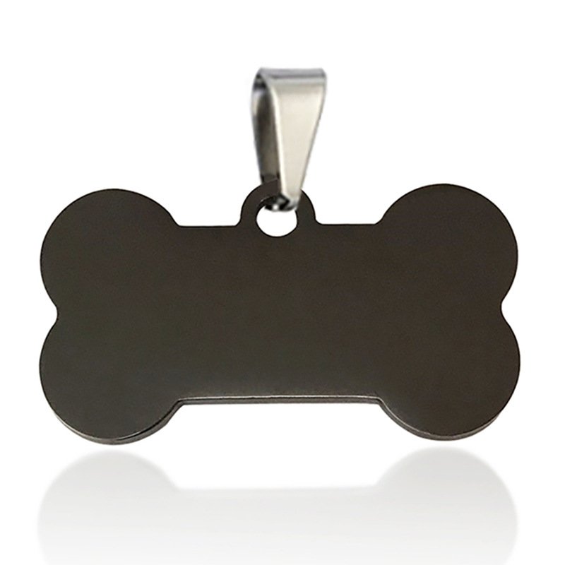 Placa de Identificación Metálica Forma de Hueso para Grabado Láser - Imagen 3
