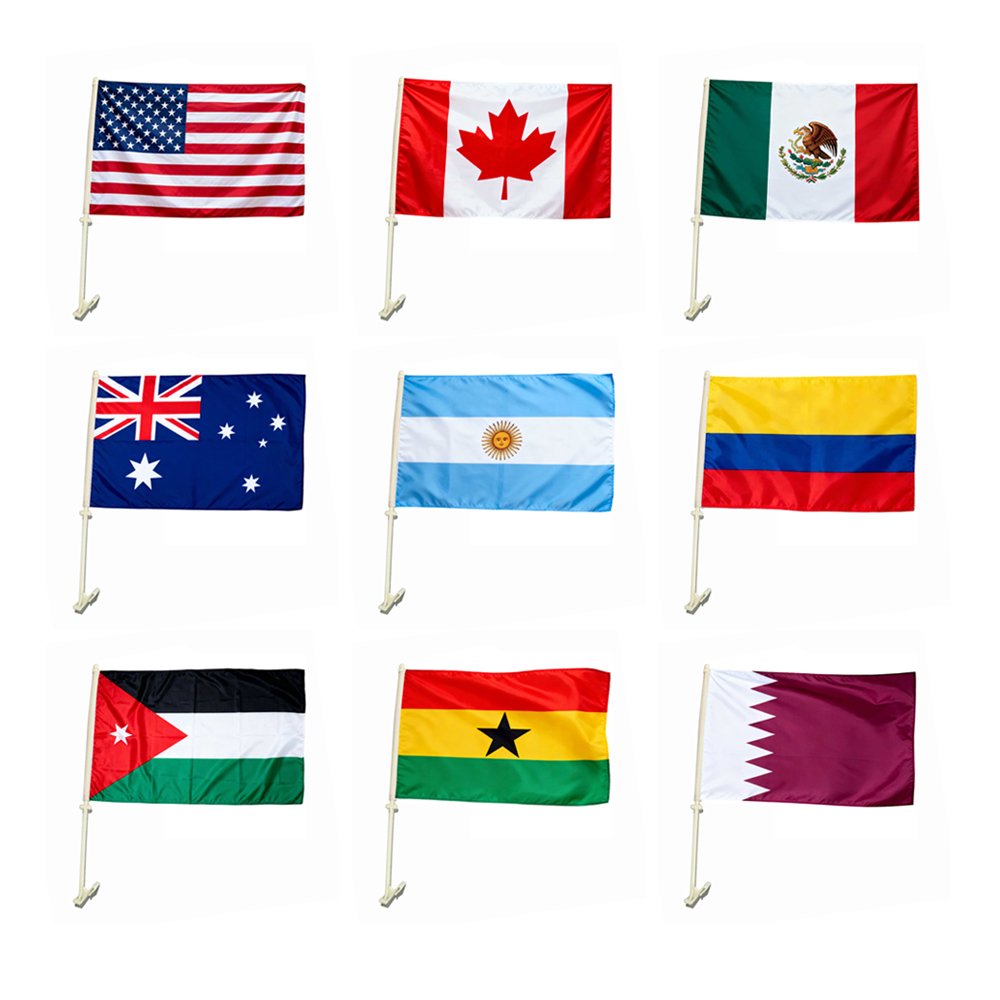 Bandera Clip para Auto Sublimable - Imagen 2