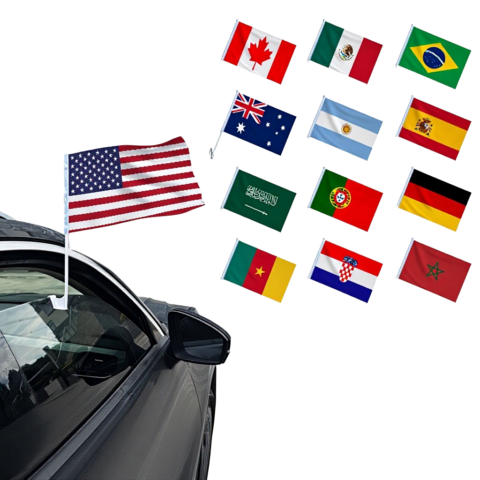 Bandera Clip para Auto Sublimable