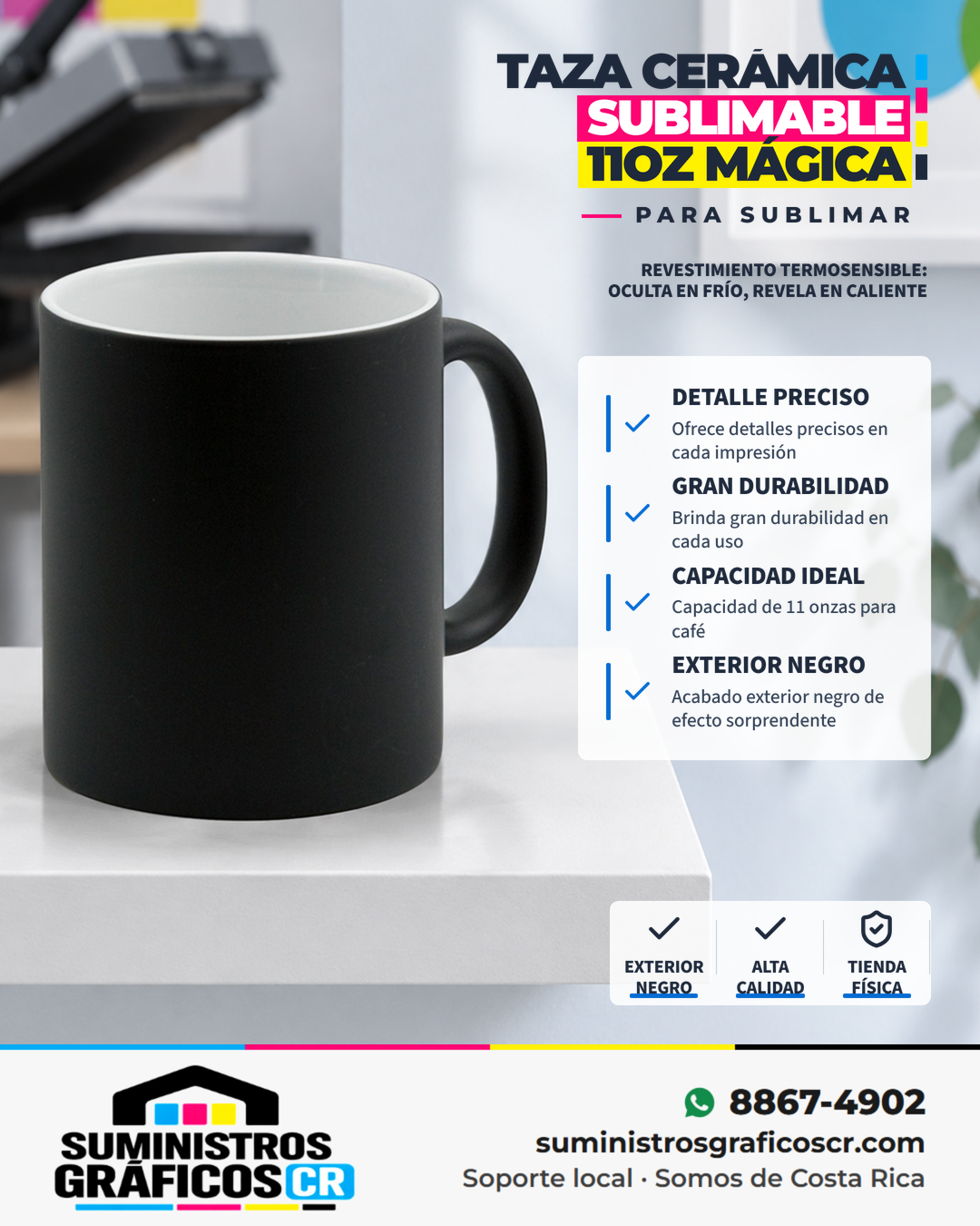 Taza Cerámica Sublimable 11oz Mágica