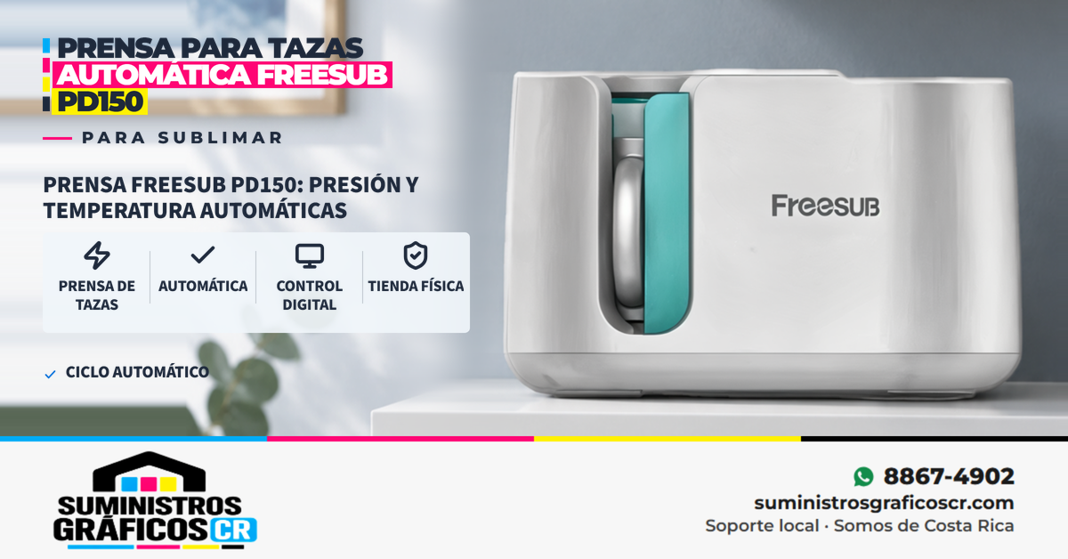 Prensa para Tazas Automática Freesub PD150 Prensa para Tazas Automática Freesub PD150