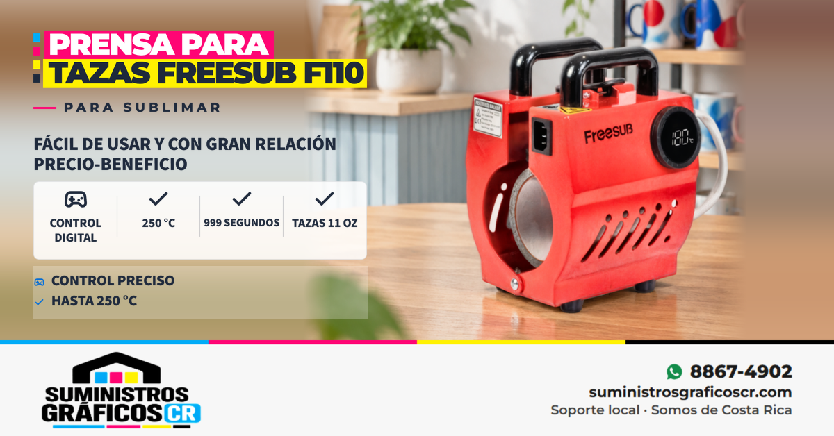 Prensa para Tazas Freesub F110 Prensa para Tazas Freesub F110